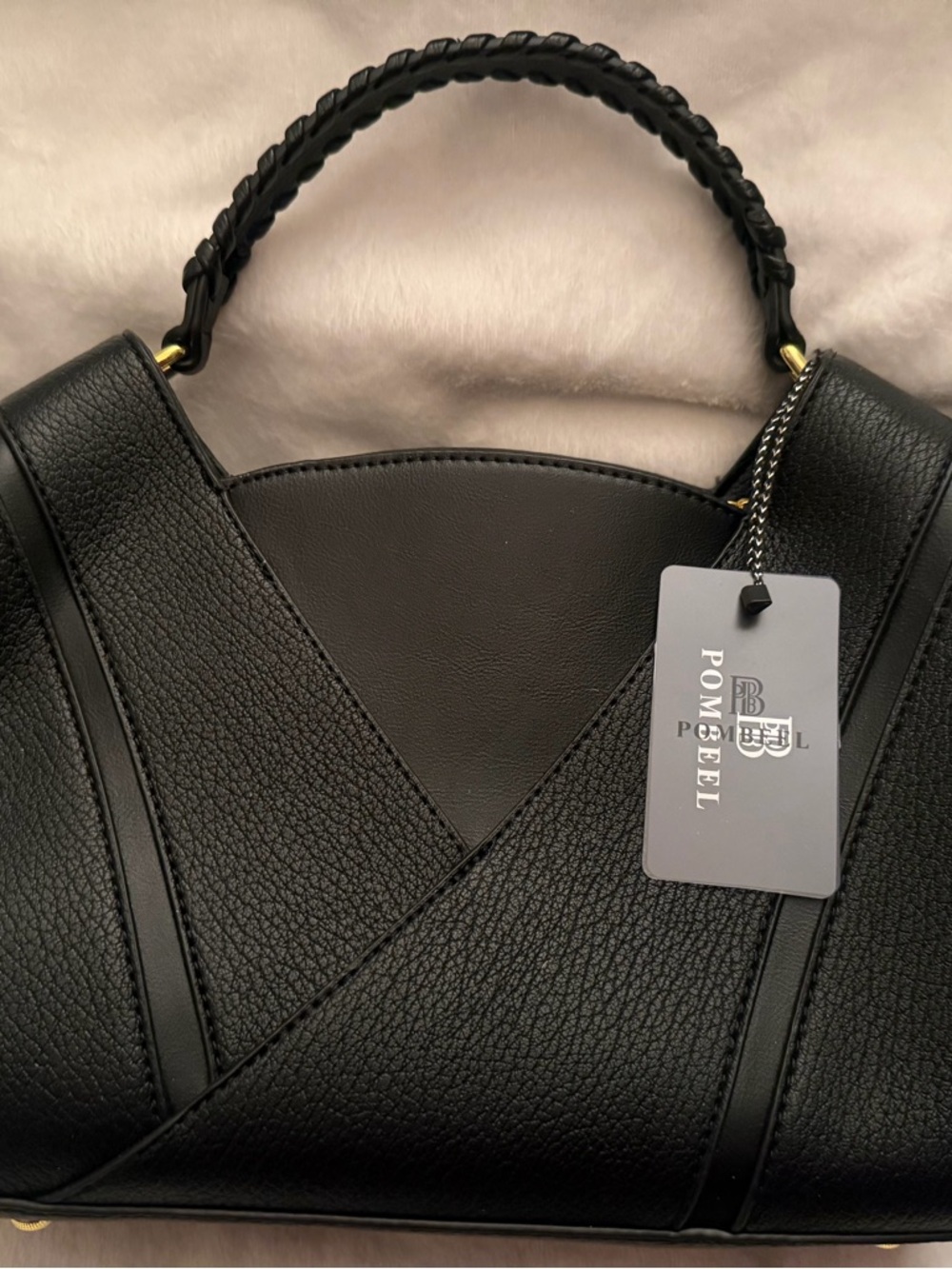 Pombell Black Women's Top-Handle Satchel